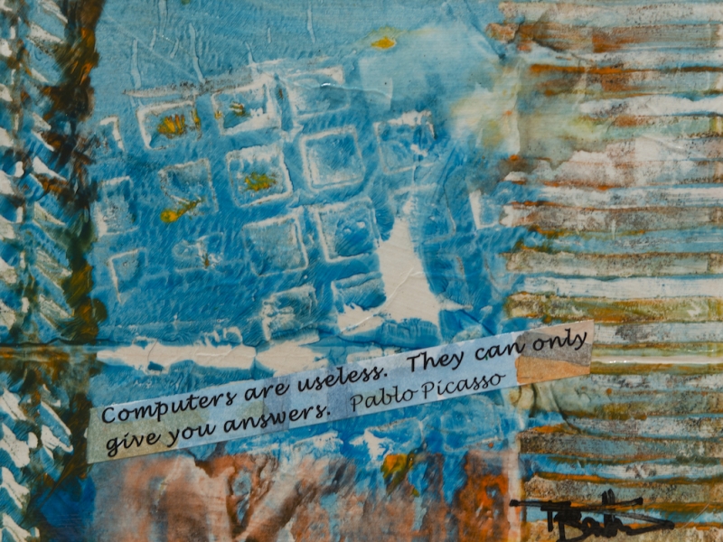 Computers Are Useless by artist Tom Bentley